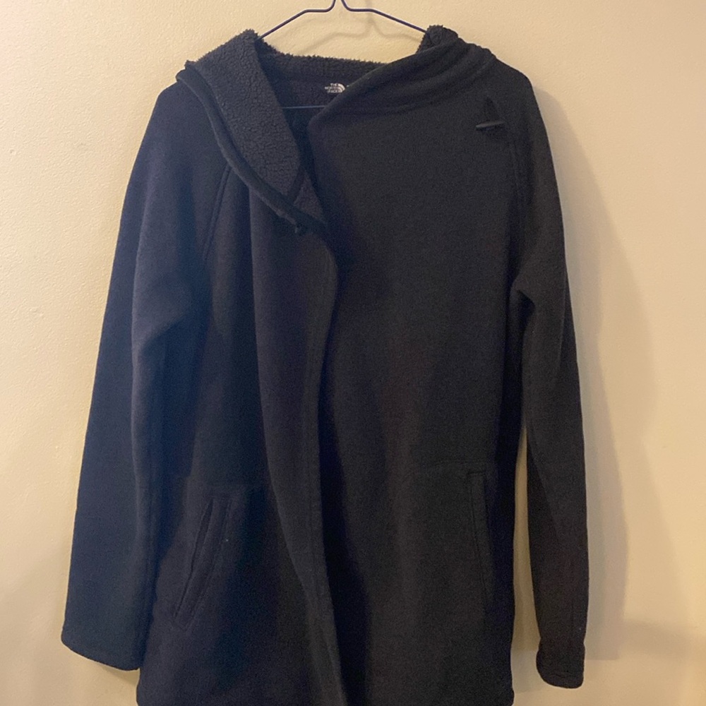 Norfh Face fleece designer Hoodie shawl cape poncho